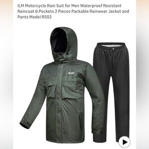Men's Motorcycle Waterproof Rain Suit